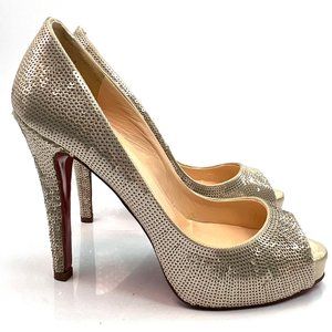 🌷❤️‍🔥SPRING SALE 🔥 FINAL PRICE🌷💥Christian Louboutin Very Prive Sequin 36.5